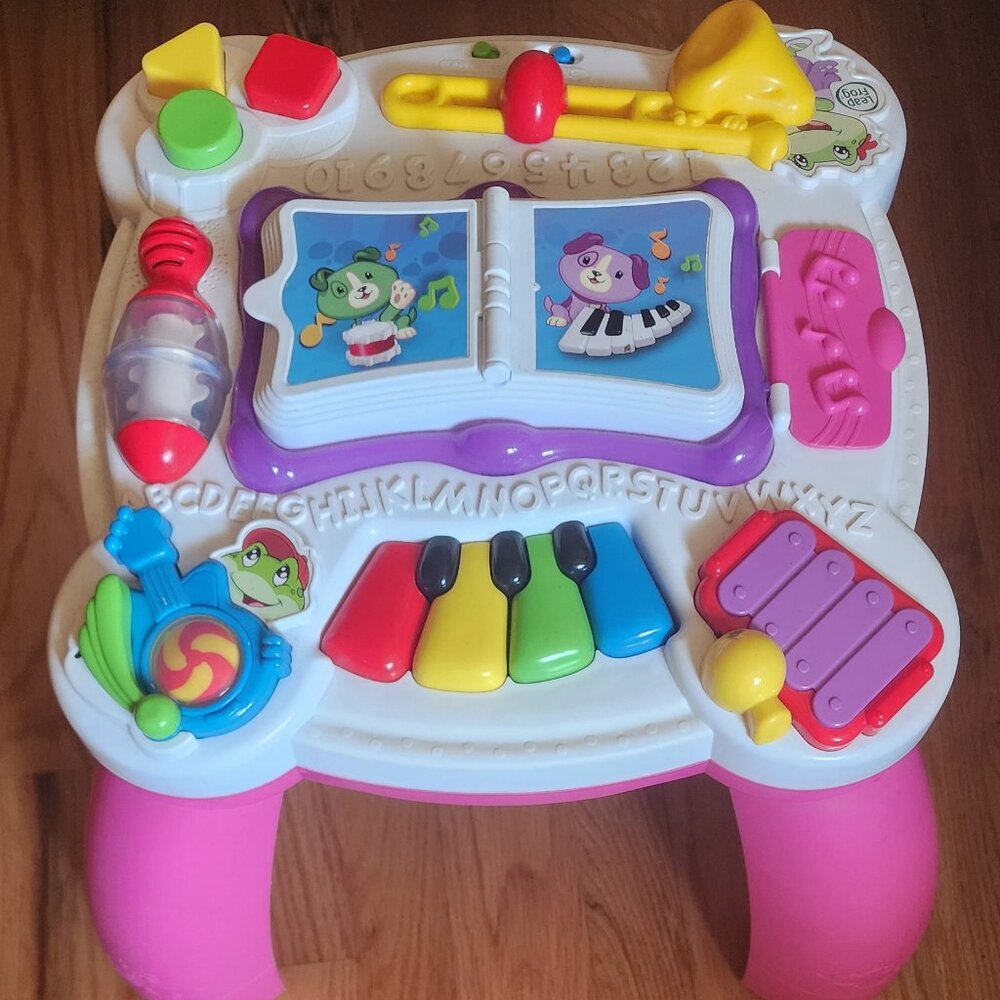 LeapFrog Learn and Groove Musical Table Pink Electronic Learning Toy for Kids